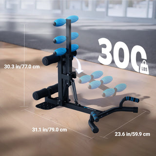 Adjustable Glutes Trainer & Deep Squat Machine - Core Leg Strengthener for Gym Workouts