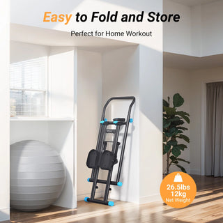 Stair Stepper for Home Compact Foldable Vertical Climber - Full-Body Workout Stepper, Home Gym Cardio Exercise Equipment