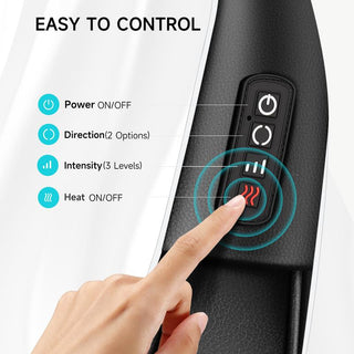ALLJOY U-Shape Shiatsu Massage Pillow for Neck, Back, Shoulder, Foot, Leg, Heated, Relieve Muscle Pain, Perfect for Men, Women & Family Black Comfort Relaxation Gift