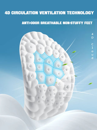 1Pair 4D Soft Plantar Fasciitis Insole Arch Support Orthopedic Inserts Shoes Insoles for Feet Sports Shock Absorption Shoe Pads