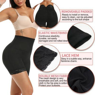 Shapewear Hip Enhancer Body Shaper Panty with Padded Pad Butt Lift Sexy Comfort Womenswear Breathable Seamless Cloth Underwear High Waist Stretchy Lady Thin Nylon Compression Panties Lingerie Basic Minimalist Shapewear Pant