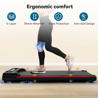 2.5HP Walking Pad, 300Lb under Desk Treadmill for Workouts, 40*16 Walking Area, 2-In-1 Portable Electric Treadmill with Remote Control & LED Display for Home Office