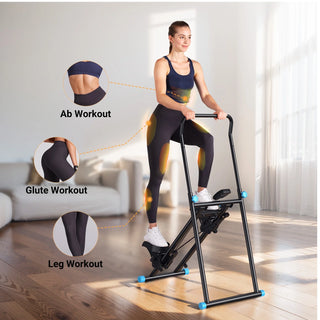 Stair Stepper for Home Compact Foldable Vertical Climber - Full-Body Workout Stepper, Home Gym Cardio Exercise Equipment